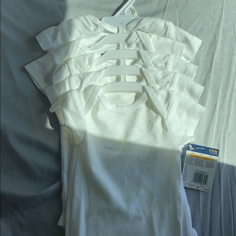 NWT 5 pack of white onesies